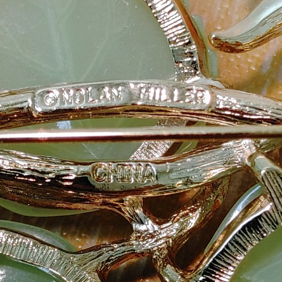 ANN MARGARET ROSE BROOCH BY NOLAN MILLER GLAMOUR COLLECTION - Picture 5 of 8